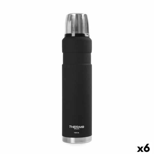 Termos ThermoSport Musta 1 L (6 osaa)