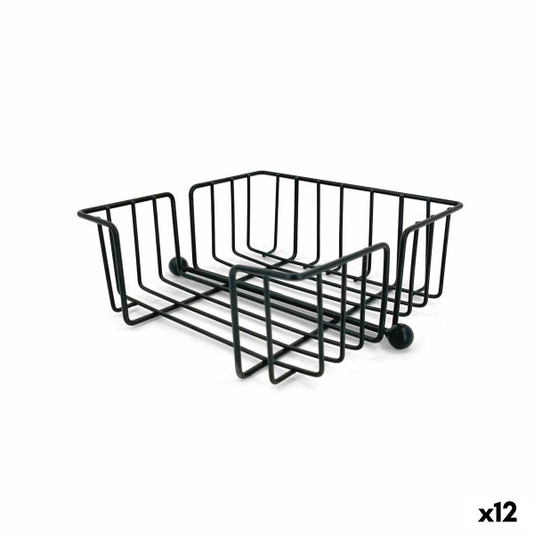 Servetėlės laikiklis My Bar Juoda Metalinis 19 x 19 x 7,5 cm (12 vnt.)