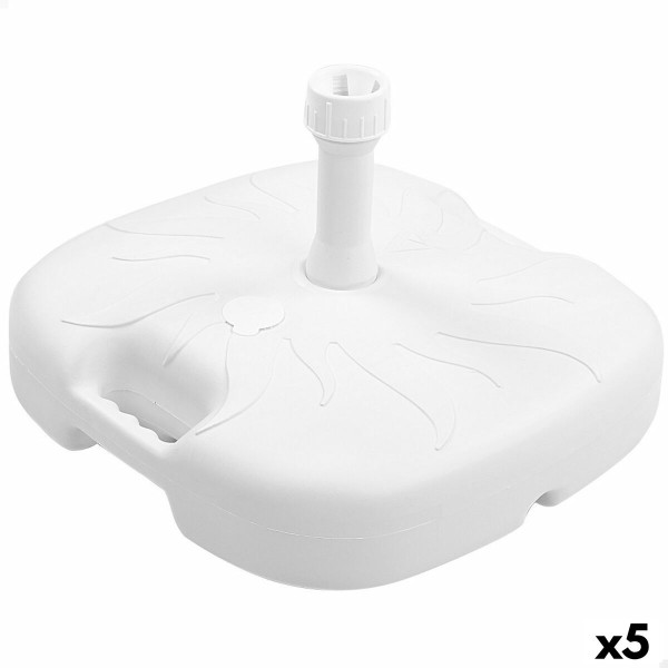 Base for beach umbrella Aktive White Ø 32 mm Ø 20 mm 45 x 29 x 45 cm (5 Units)