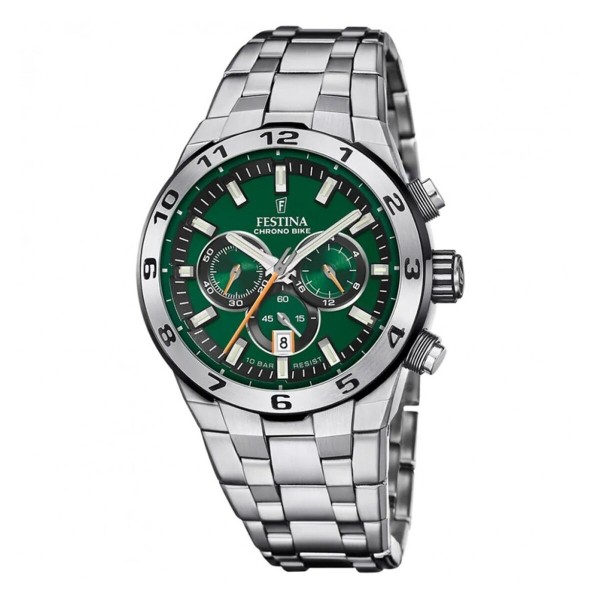 Men's Watch Festina F20670/2 Green Silver
