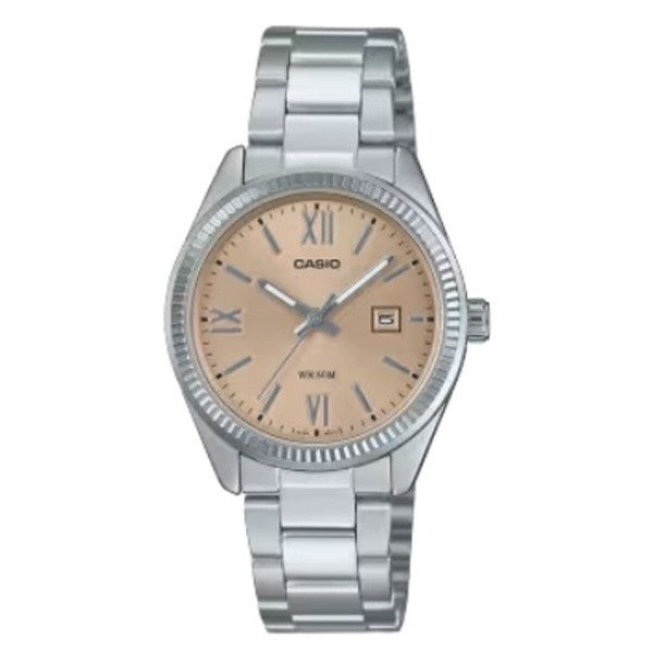 Женские часы Casio LADY DATE - CHAMPAGNE Серебристый (Ø 30 mm)