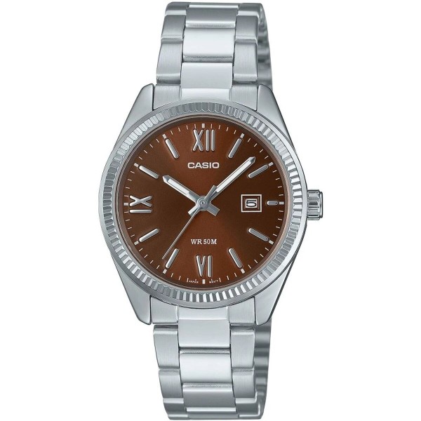 Sieviešu Pulkstenis Casio LADY DATE - BROWN (Ø 30 mm)