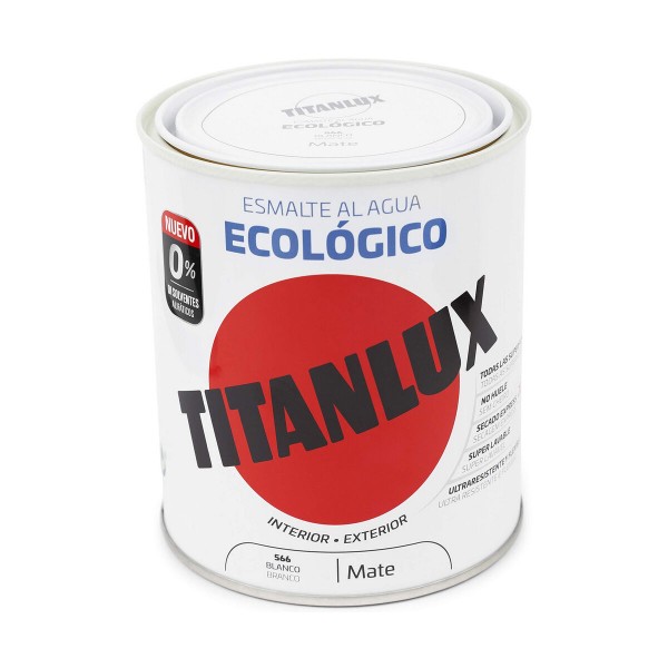 Лак Titanlux 02t056634 750 ml Эмаль для отделки Белый матовый