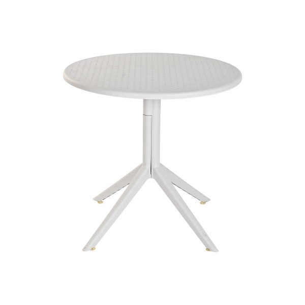 Dining Table Home ESPRIT Grey Metal polypropylene 80 x 80 x 75 cm