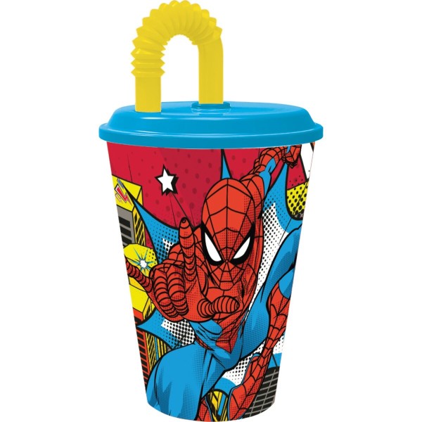 Puodelį su Šiaudeliu Spider-Man CZ11366 430 ml