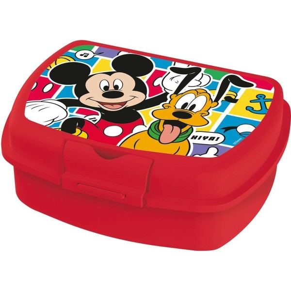 Pusdienu Kastīte Mickey Mouse CZ11370 Sarkans Plastmasa