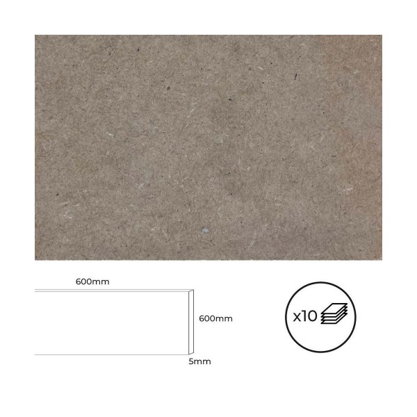 Vanerilevy Bertini 60 x 60 cm Puu MDF (10 osaa)