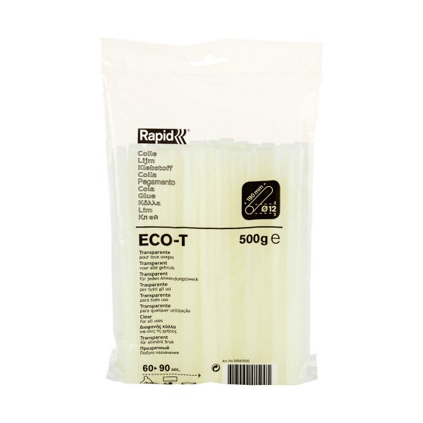 Karstās līmes nūjiņas Rapid ECO-T Ø 12 x 190 mm 500 g Caurspīdīgs