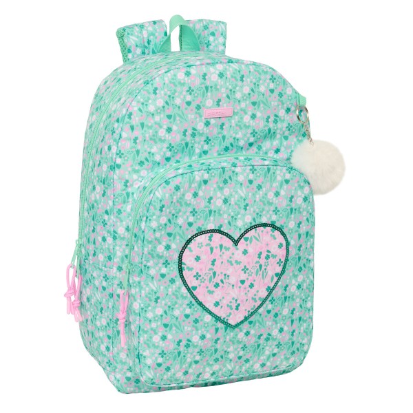 School Bag Safta Cuore Mint 30 x 46 x 14 cm