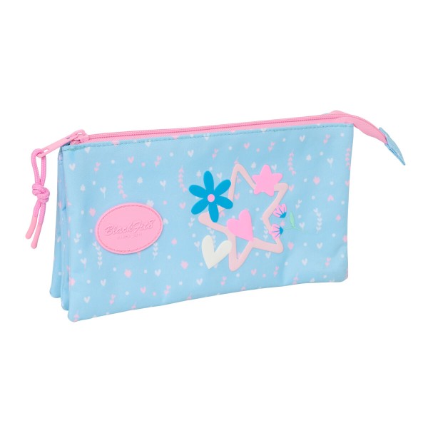 Triple Carry-all BlackFit8 Smile Pink Light Blue 22 x 12 x 3 cm