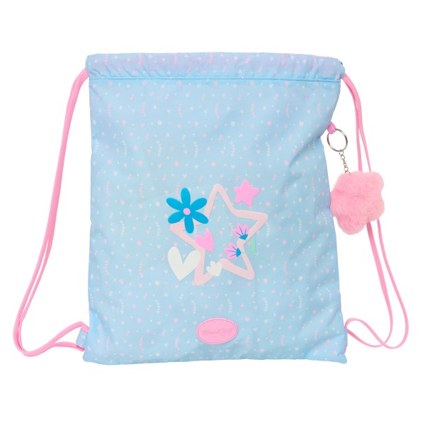 Backpack with Strings BlackFit8 Smile Blue Pink 35 x 40 x 1 cm