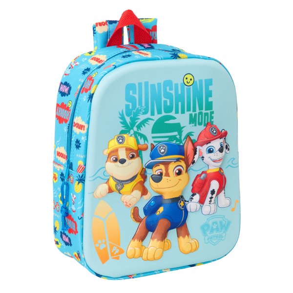 Laste seljakott The Paw Patrol Sinine 22 x 27 x 10 cm 3D