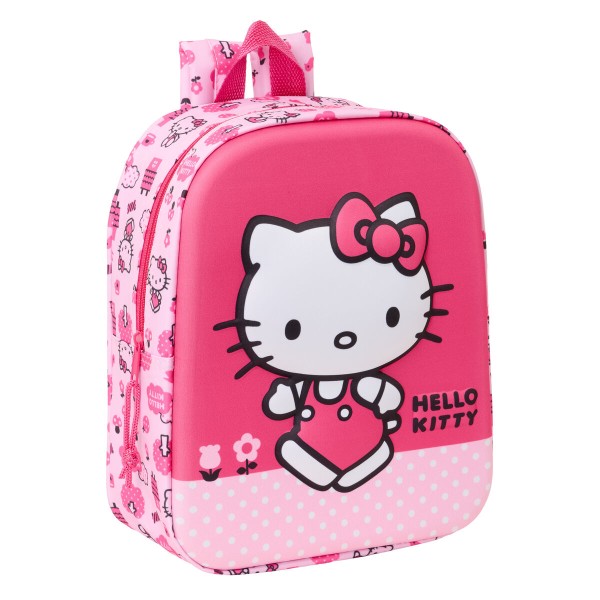 Vaikiškas krepšys Hello Kitty Rožinė 22 x 27 x 10 cm 3D