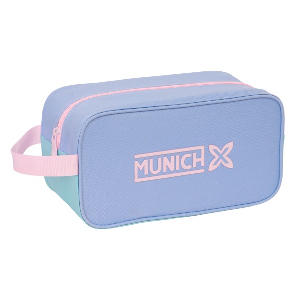 Kotelo matkatohveleille Munich Mellow Sininen Pinkki Celeste 29 x 15 x 14 cm