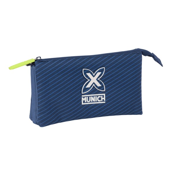 Triple Carry-all Munich Blue indigo Blue 22 x 12 x 3 cm