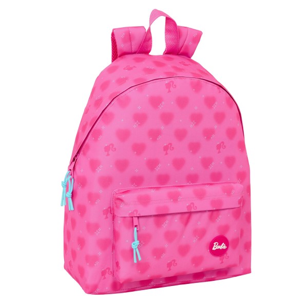 School Bag Barbie Corazones Pink 33 x 42 x 15 cm