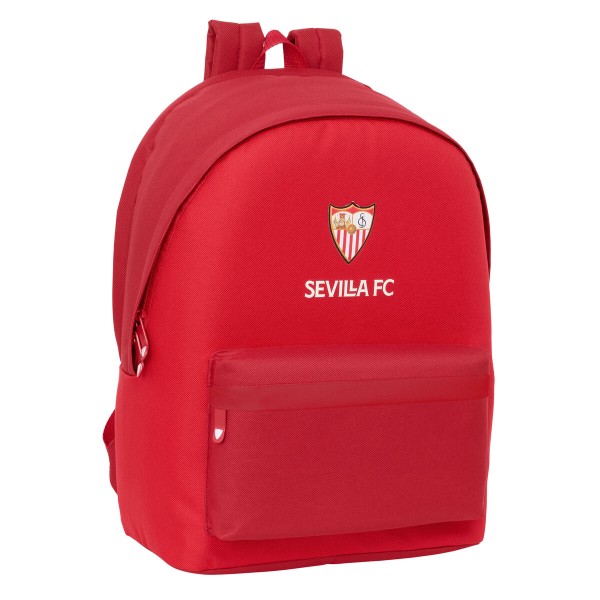 USB-liitännällä varustettu reppu kannettavalle tietokoneelle ja tabletille Sevilla Fútbol Club Punainen