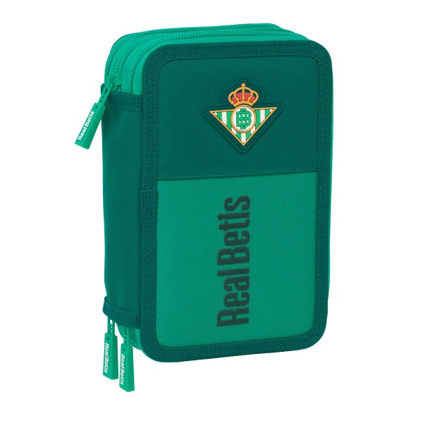Penālis ar vietu trim zīmuļiem Real Betis Balompié Aquamarine 12,5 x 19,5 x 5,5 cm 37 Daudzums