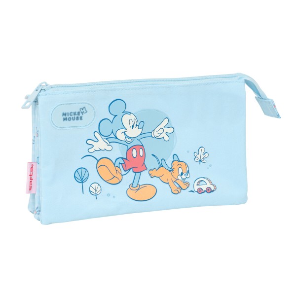 Kolmilokeroinen laukku Mickey Mouse Clubhouse Baby Vaaleansininen 22 x 12 x 3 cm