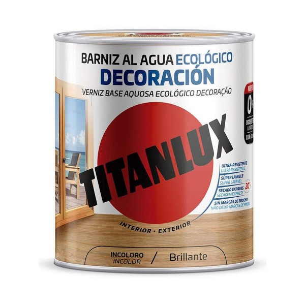 ūdens laka Titanlux m20100014 Ekoloģisks 250 ml Bezkrāsains