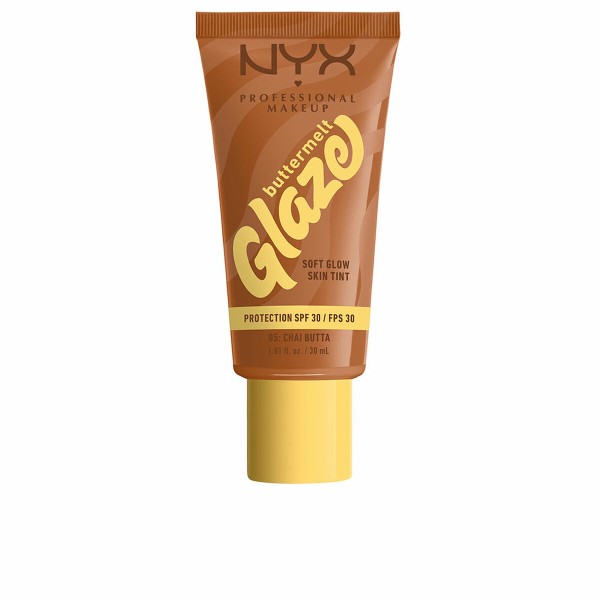 Sun Protection with Colour NYX BUTTERMELT GLAZE Nº 05-Chai Butta Spf 30 30 ml