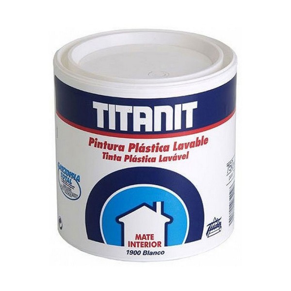 Maali Titanlux Titanit 029190034 Katto Seinä Pestävä Valkoinen 750 ml Matta