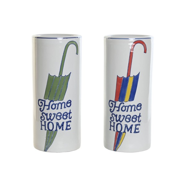 Skėčių stovas DKD Home Decor Spalvotas Miesto 19 x 19 x 44 cm 19 x 19 x 45 cm (2 vnt.)