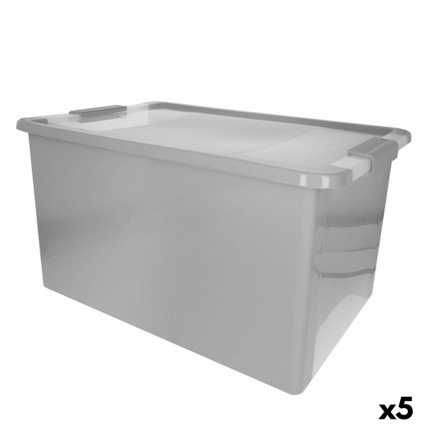 kaanega säilituskarp Curver Hall Plastmass 40 L 55 x 28 x 35 cm (5 Ühikut)