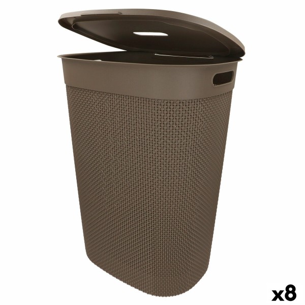 Veļas Grozs Curver Brūns Plastmasa 55 L 44 x 61 x 35 cm (8 gb.)