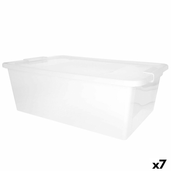 Sandėliavimo dėžutė su dangteliu Curver Balta Plastmasinis 26 L 55 x 19 x 35 cm (7 vnt.)