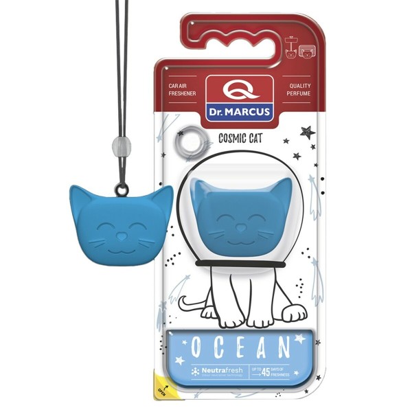 Auto Õhuvärskendaja Dr Marcus Cosmic Cat Ocean Plastmass Ripats