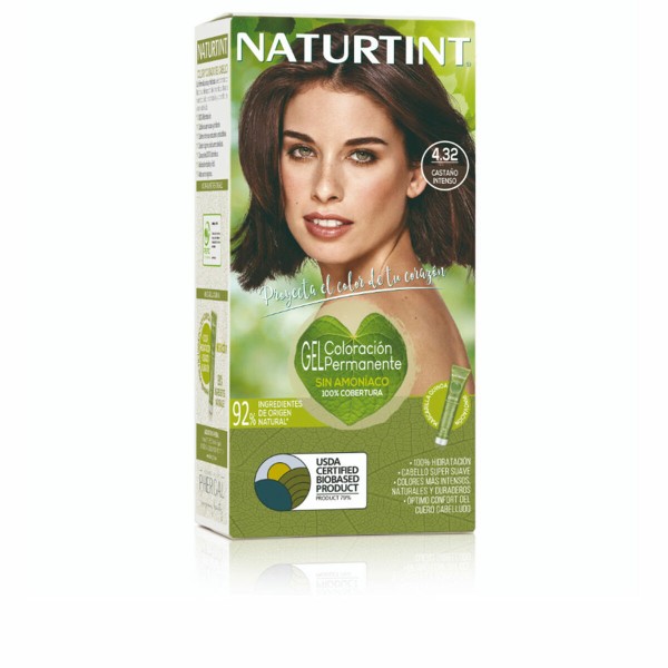 Püsivärv Naturtint NATURTINT COLORACIÓN 4.32-Castaño Intenso 170 ml