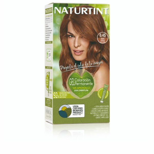 Ilgalaikiai dažai Naturtint NATURTINT COLORACIÓN 6.45-Rubio Ámbar Oscuro 170 ml