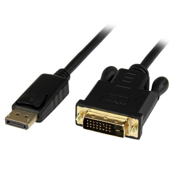 DisplayPort - DVI Adapteri Startech DP2DVIMM6BS Musta 1,8 m