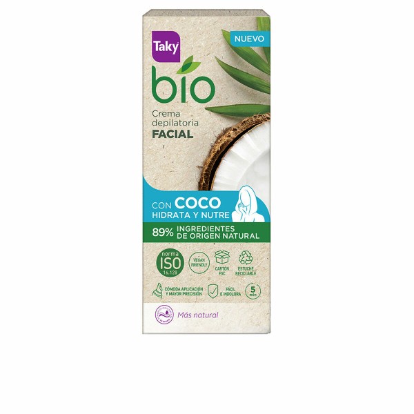 Крем для депиляции волос на лице Taky BIO COCO 20 ml