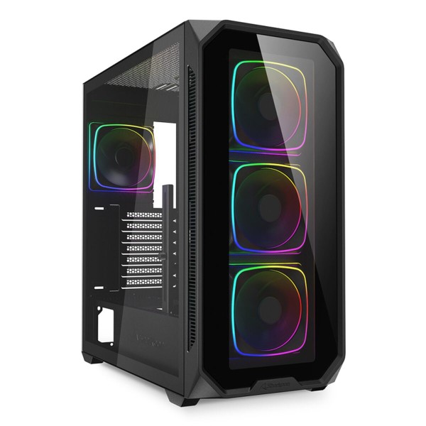 ATX Semi-tower Korpus Sharkoon AK5G RGB Must