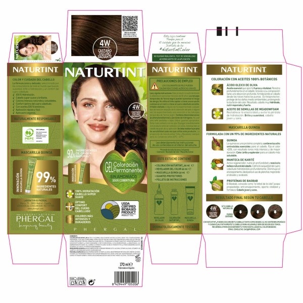Hiusnaamio Naturtint NATURTINT COLORACIÓN 170 ml