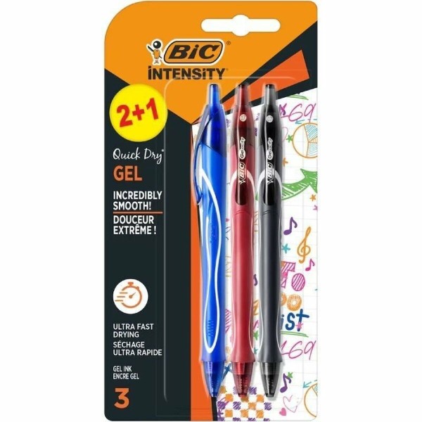 Rašiklių rinkinys Bic Gelocity Quick Dry 972035