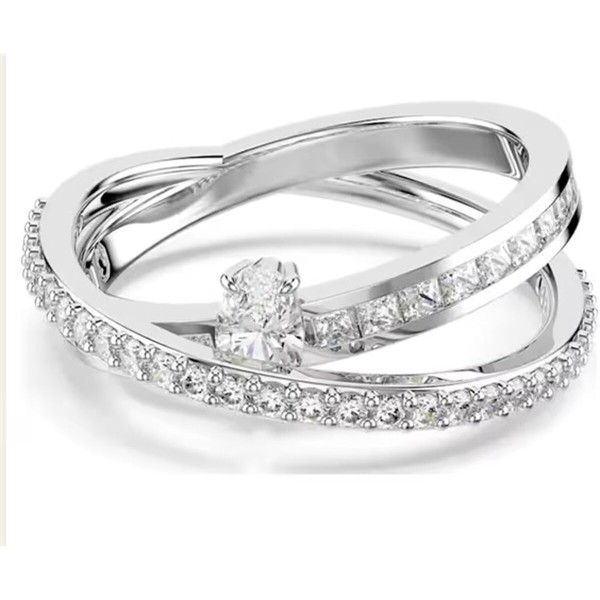 Moteriški žiedas Swarovski 5691230 Sidabras 18