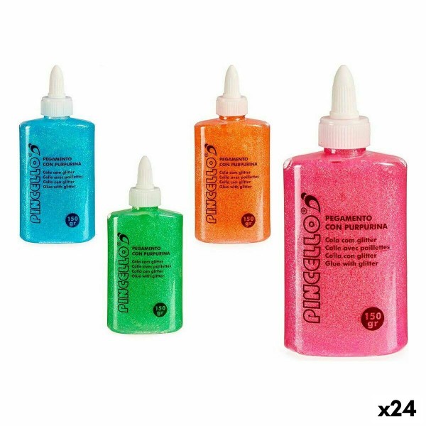 Gel glue Glitter (24 Units)