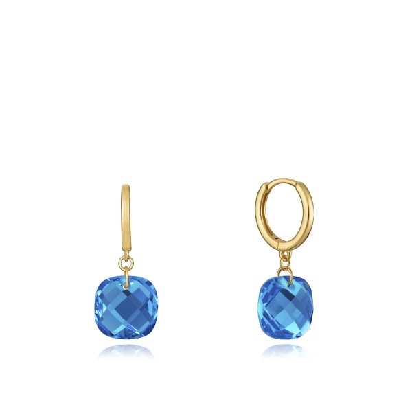 Ladies' Earrings Viceroy 13102E100-53 Sterling silver 925 Golden Blue