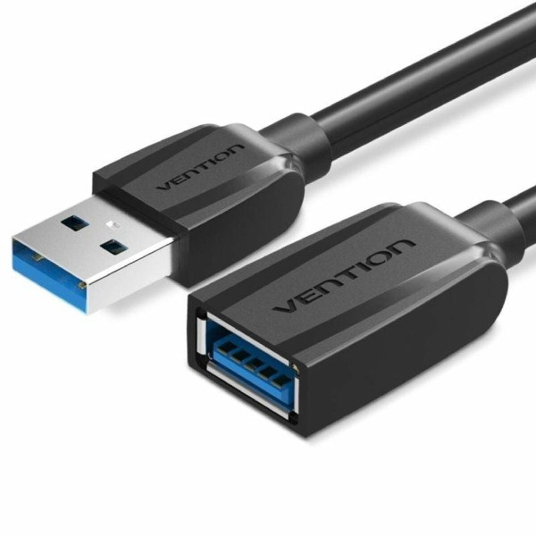 USB Pikendusjuhe Vention VAS-A45-B300 Must 3 m