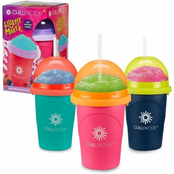 Glāze saldējuma un augļu ledus pagatavošanai ar receptēm Bandai Chillfactor Granita Mug Rose Plastmasa