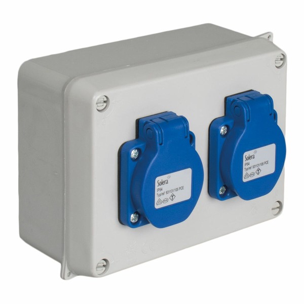 Socket box Solera 816-5 Veekindel 15,3 x 10 x 6,5 cm 250 V 16 A IP54