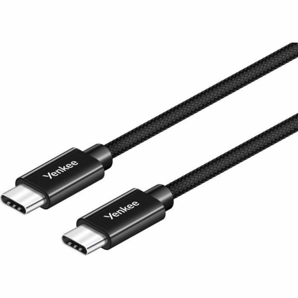 USB-C-kaabel Yenkee YCU C102 BK Must 2 m