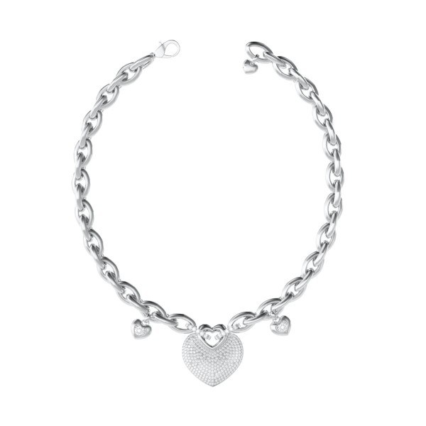 Ladies' Necklace Guess JUBN05205JWRHT-U Silver