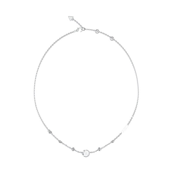 Ladies' Necklace Guess JUBN05038JWRHT-U Silver