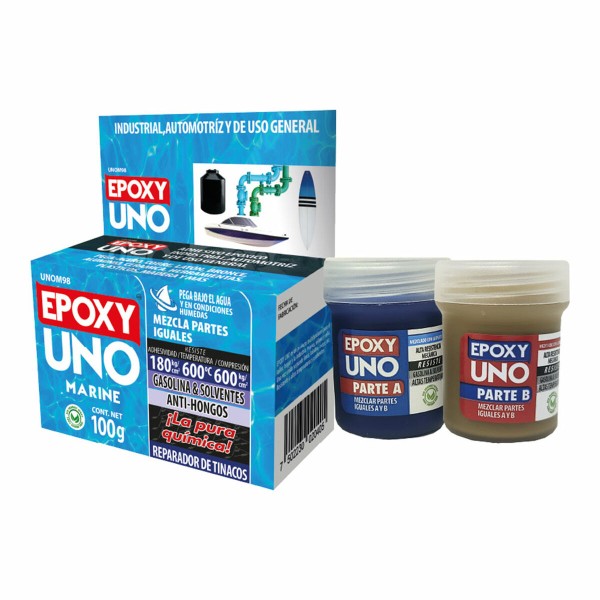 Two component epoxy adhesive Fusion Epoxy Black Label Unom98 Universaali Laivastonsininen 100 g