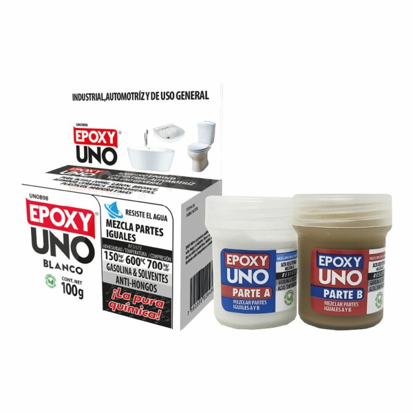 Two component epoxy adhesive Fusion Epoxy Black Label Unob98 Universalus Balta 100 g