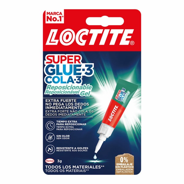 Liim Loctite SuperGlue-3 2943113 3 g Geel